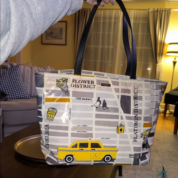 kate spade Handbags - Kate Spade Yellow and Black Tote Bag